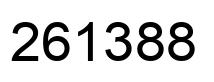 Number 261388 black image