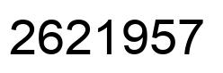 Número 2621957 imagen negro