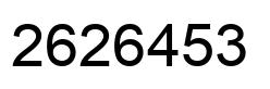 Number 2626453 black image