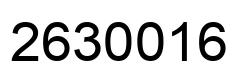 Number 2630016 black image