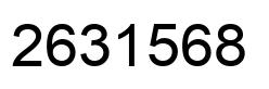 Number 2631568 black image