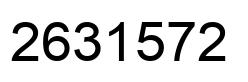 Number 2631572 black image