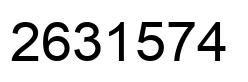 Number 2631574 black image