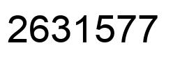 Number 2631577 black image