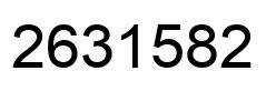 Number 2631582 black image