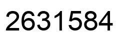 Number 2631584 black image