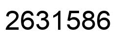 Number 2631586 black image