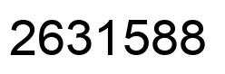 Number 2631588 black image