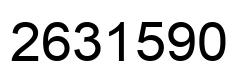 Number 2631590 black image