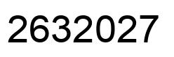 Número 2632027 imagen negro