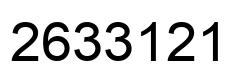 Número 2633121 imagen negro