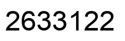 Número 2633122 imagen negro