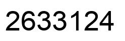 Número 2633124 imagen negro