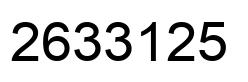 Número 2633125 imagen negro