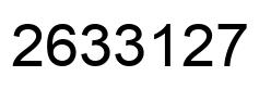 Número 2633127 imagen negro
