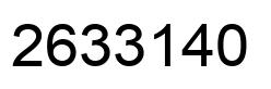 Número 2633140 imagen negro