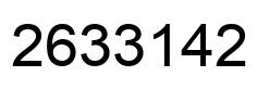 Número 2633142 imagen negro