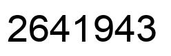Número 2641943 imagen negro