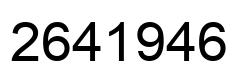 Número 2641946 imagen negro