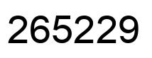 Número 265229 imagen negro