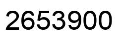 Number 2653900 black image