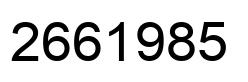 Number 2661985 black image