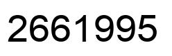 Number 2661995 black image
