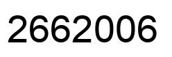 Number 2662006 black image