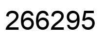 Número 266295 imagen negro