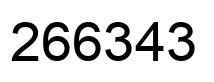 Número 266343 imagen negro