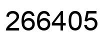 Number 266405 black image