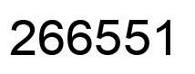 Number 266551 black image