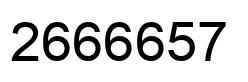 Número 2666657 imagen negro