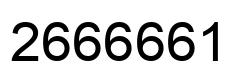 Número 2666661 imagen negro