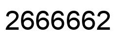 Número 2666662 imagen negro