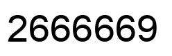 Number 2666669 black image
