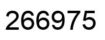Number 266975 black image