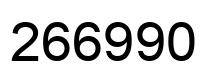 Number 266990 black image