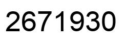 Number 2671930 black image