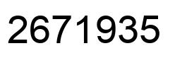 Número 2671935 imagen negro