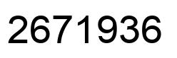 Número 2671936 imagen negro
