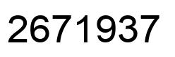 Número 2671937 imagen negro