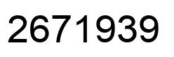 Número 2671939 imagen negro