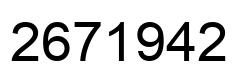 Número 2671942 imagen negro