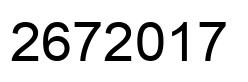 Number 2672017 black image
