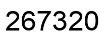 Número 267320 imagen negro