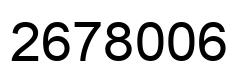 Number 2678006 black image
