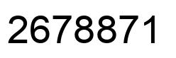 Number 2678871 black image
