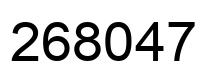 Número 268047 imagen negro