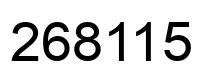 Número 268115 imagen negro